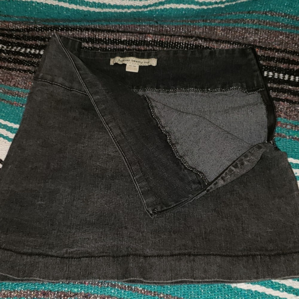 Denim pencil skirt